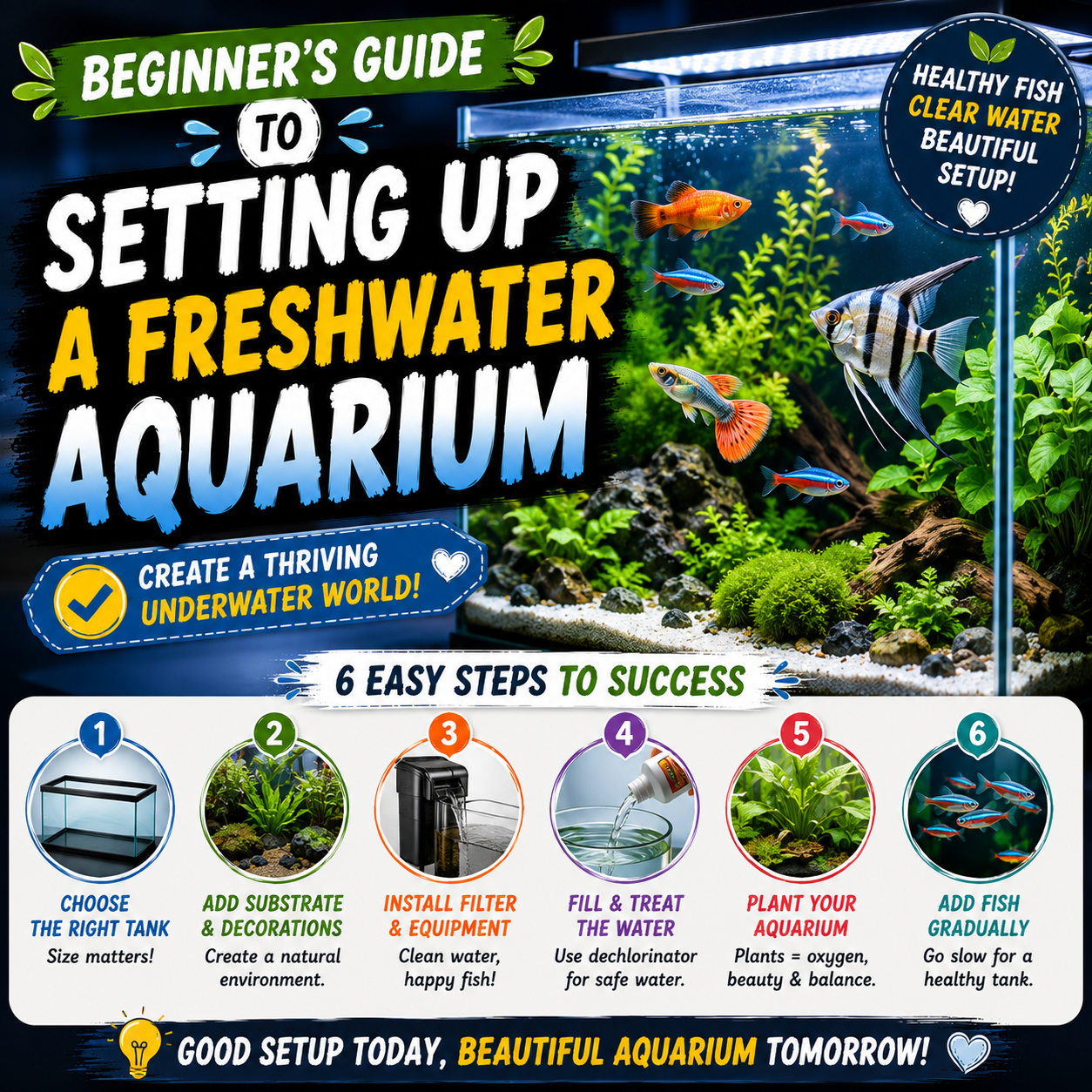 Beginner's Guide to Setting Up a Freshwater Aquarium: Step-by-Step