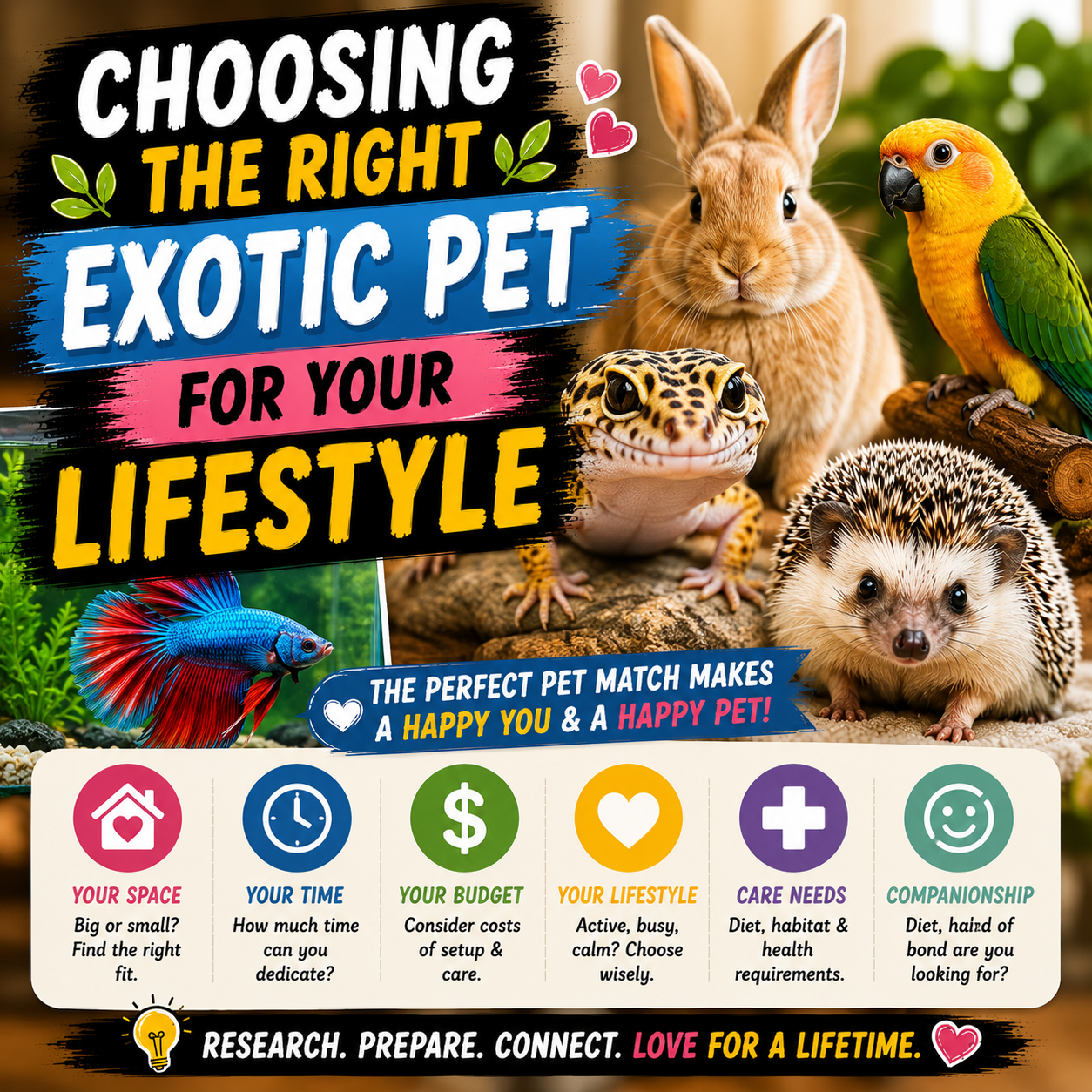 Choosing the Right Exotic Pet for Your Lifestyle: The Ultimate Guide